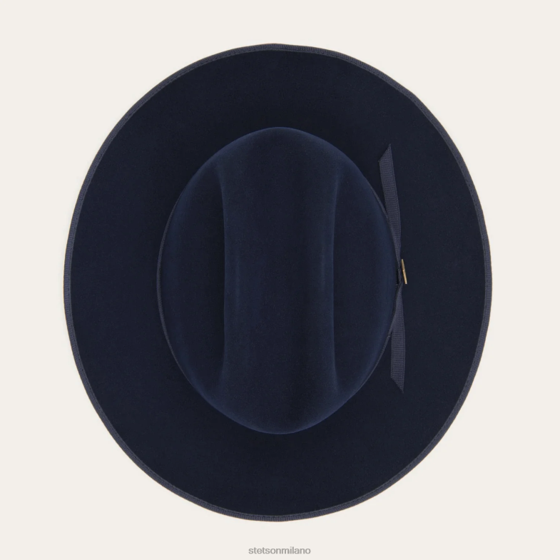 Stetson pura strada aperta 6BP6J104 copricapo vero blu unisex