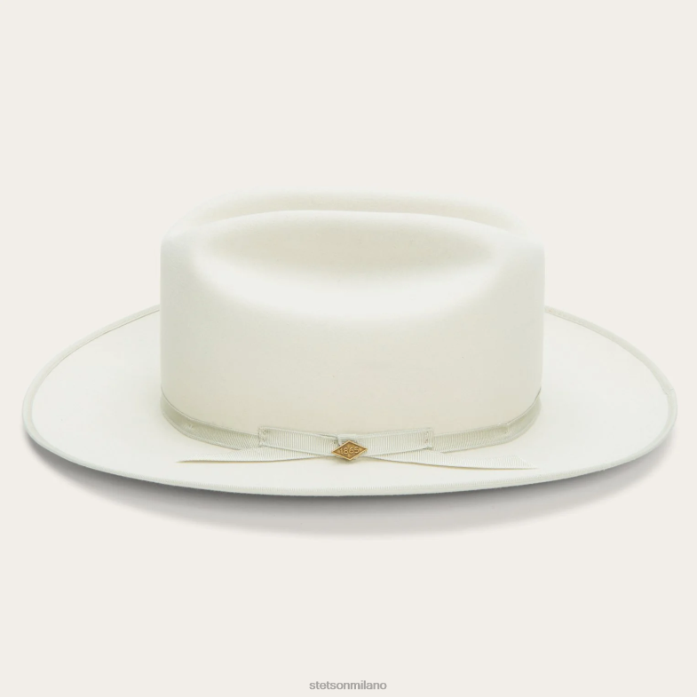 Stetson pura strada aperta 6BP6J130 copricapo alabastro unisex