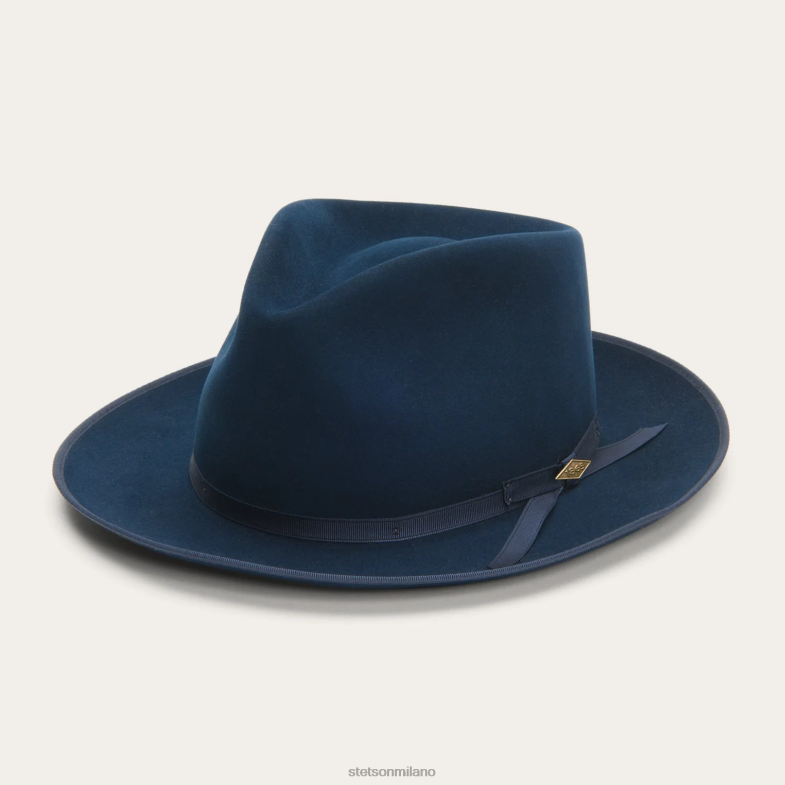 Stetson stratoliner puro 6BP6J123 copricapo vero blu unisex
