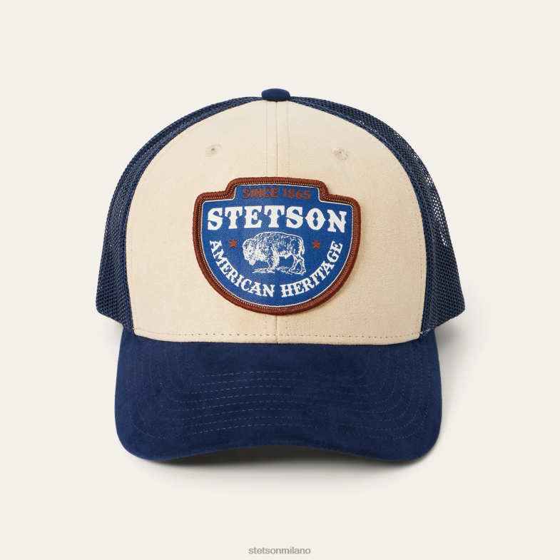 Stetson berretto da camionista con toppa a punta di freccia 6BP6J207 copricapo cachi unisex