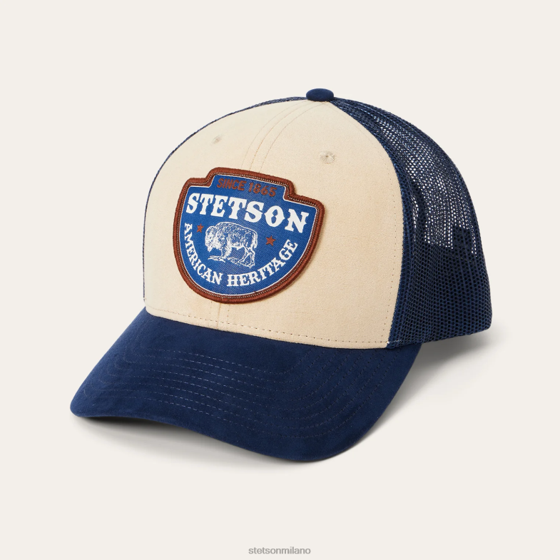 Stetson berretto da camionista con toppa a punta di freccia 6BP6J207 copricapo cachi unisex