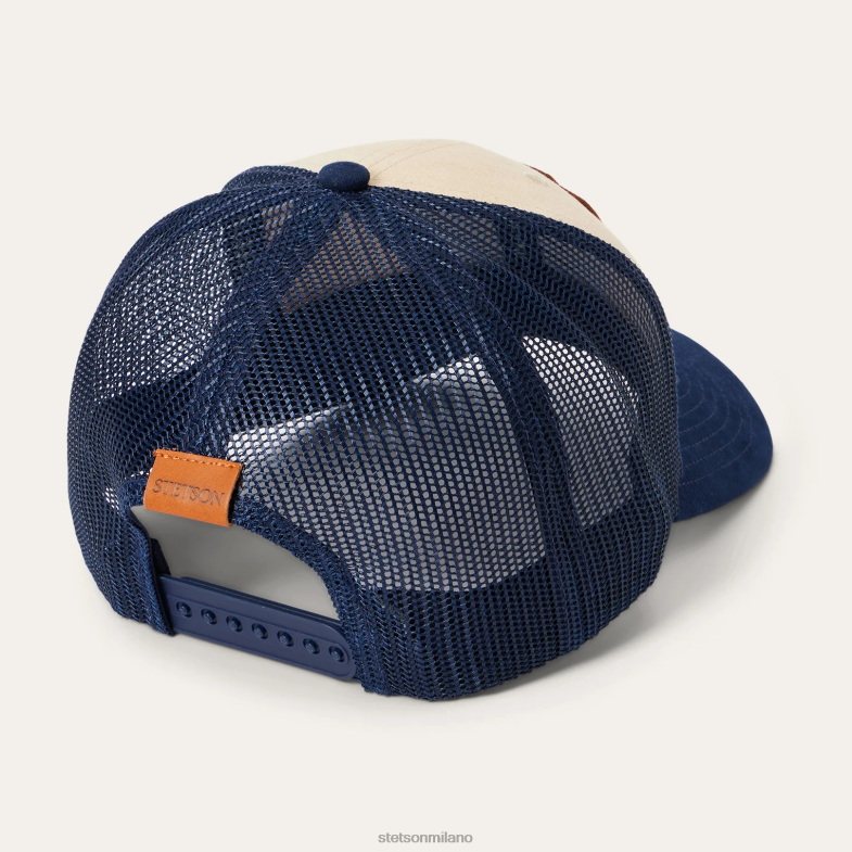 Stetson berretto da camionista con toppa a punta di freccia 6BP6J207 copricapo cachi unisex