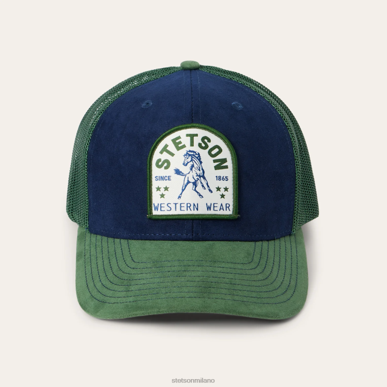 Stetson berretto da camionista con toppa di cavallo 6BP6J208 copricapo Marina Militare unisex