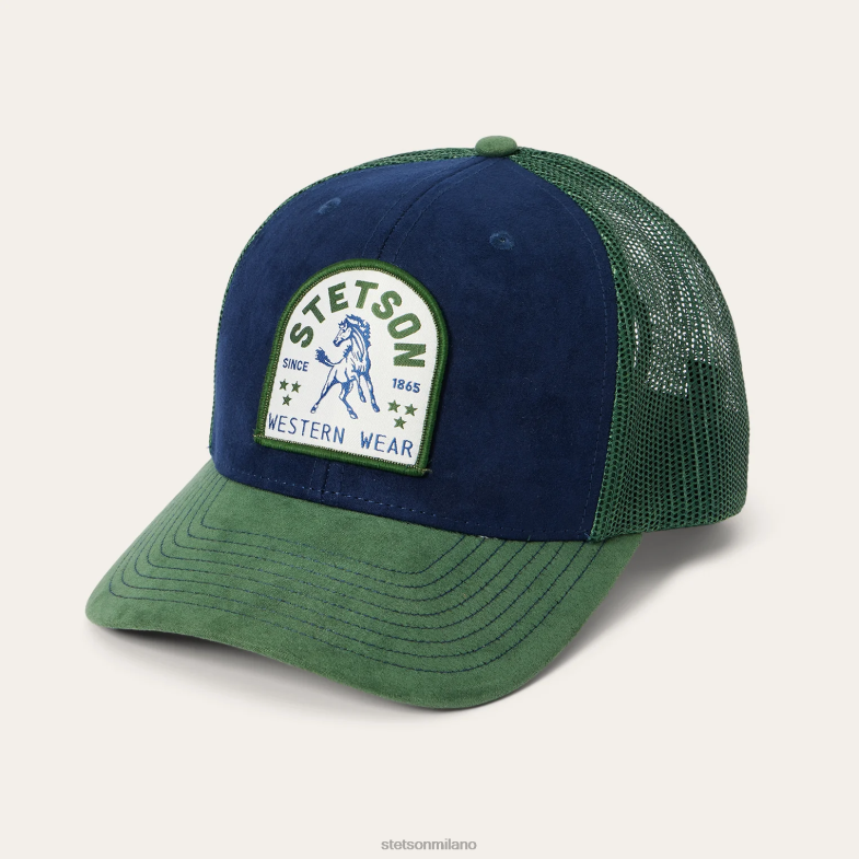 Stetson berretto da camionista con toppa di cavallo 6BP6J208 copricapo Marina Militare unisex