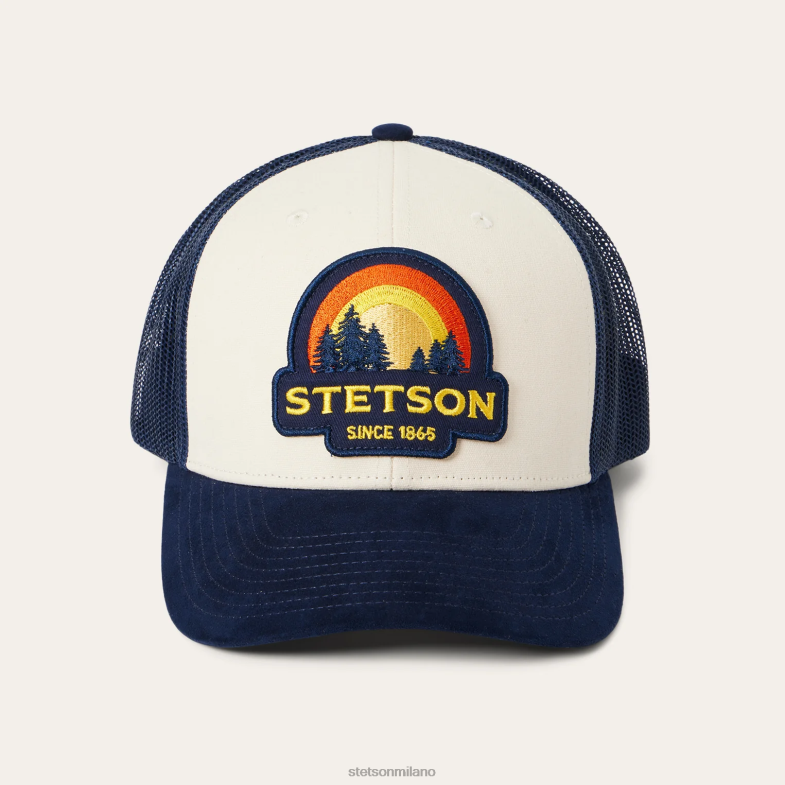 Stetson berretto da camionista tramonto 6BP6J201 copricapo crema unisex