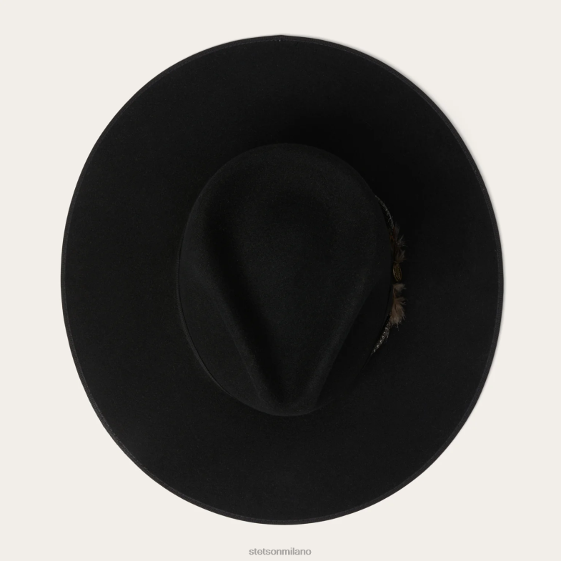 Stetson cappello a tesa larga piatta di Midtown 6BP6J116 copricapo nero unisex