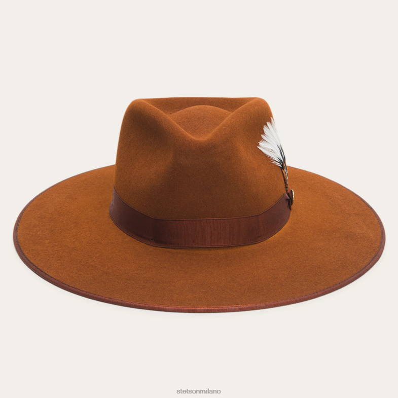 Stetson cappello a tesa larga piatta di Midtown 6BP6J36 copricapo cognac unisex