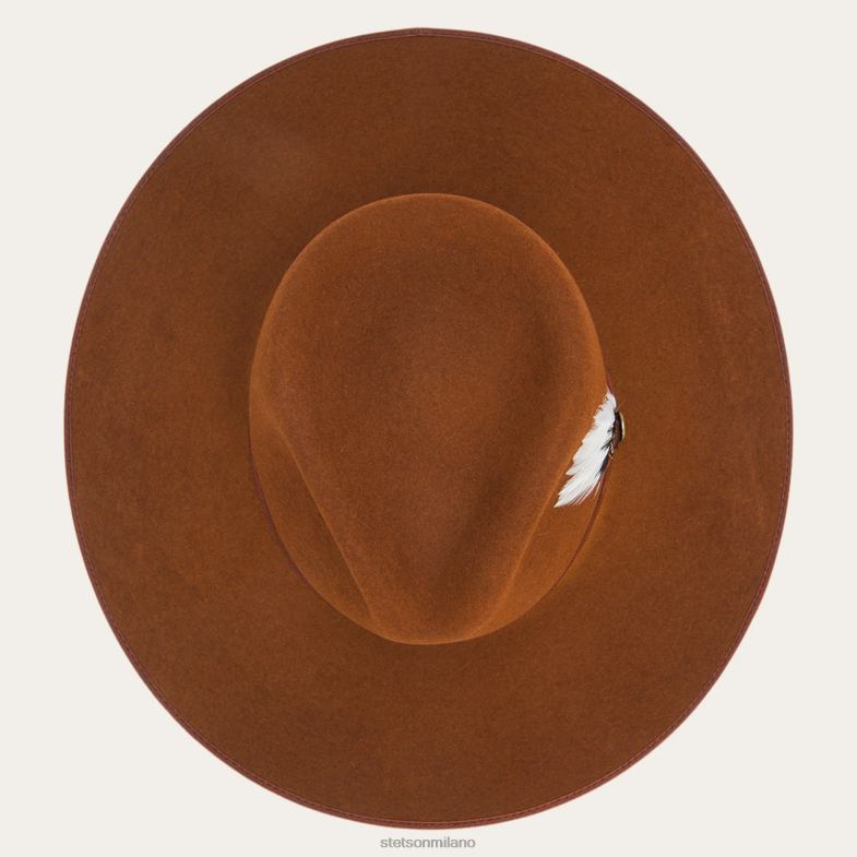 Stetson cappello a tesa larga piatta di Midtown 6BP6J36 copricapo cognac unisex