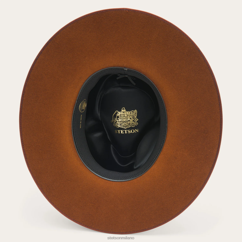 Stetson cappello a tesa larga piatta di Midtown 6BP6J36 copricapo cognac unisex