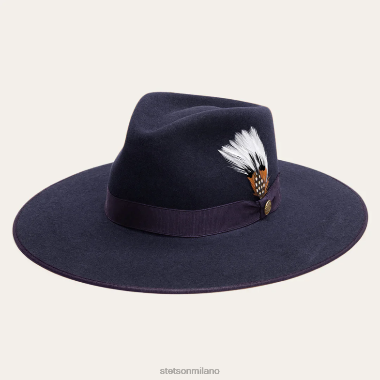 Stetson cappello a tesa larga piatta di Midtown 6BP6J83 copricapo Marina Militare unisex