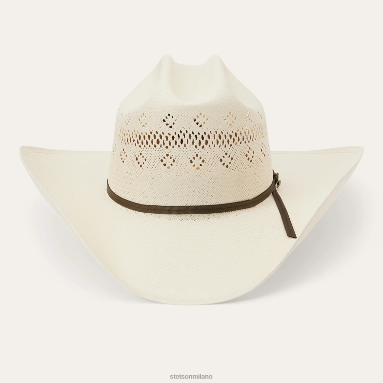 Stetson Baker 10 cappelli da cowboy in paglia 6BP6J176 copricapo naturale unisex