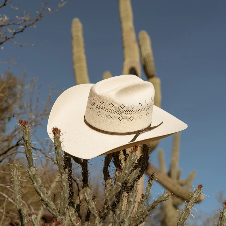 Stetson Baker 10 cappelli da cowboy in paglia 6BP6J176 copricapo naturale unisex