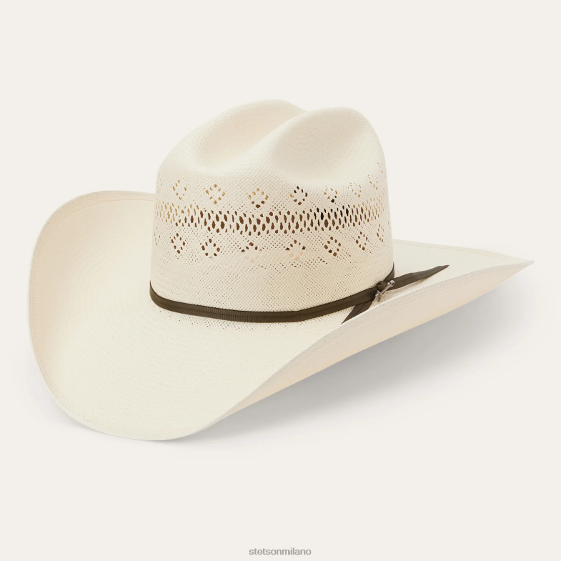Stetson Baker 10 cappelli da cowboy in paglia 6BP6J176 copricapo naturale unisex