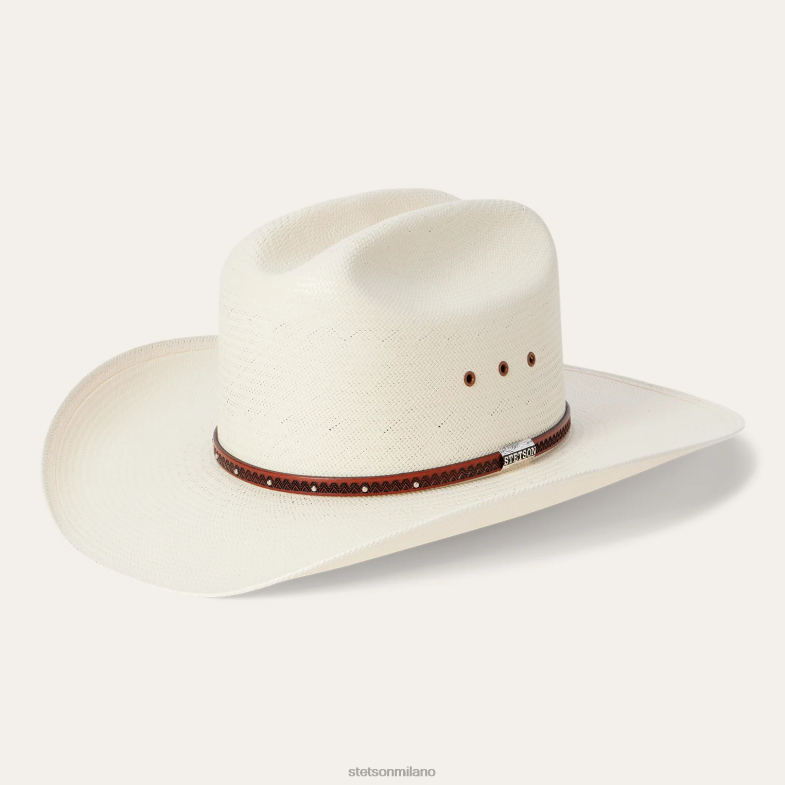 Stetson Cappello da cowboy in paglia Haywood 10x 6BP6J167 copricapo naturale unisex