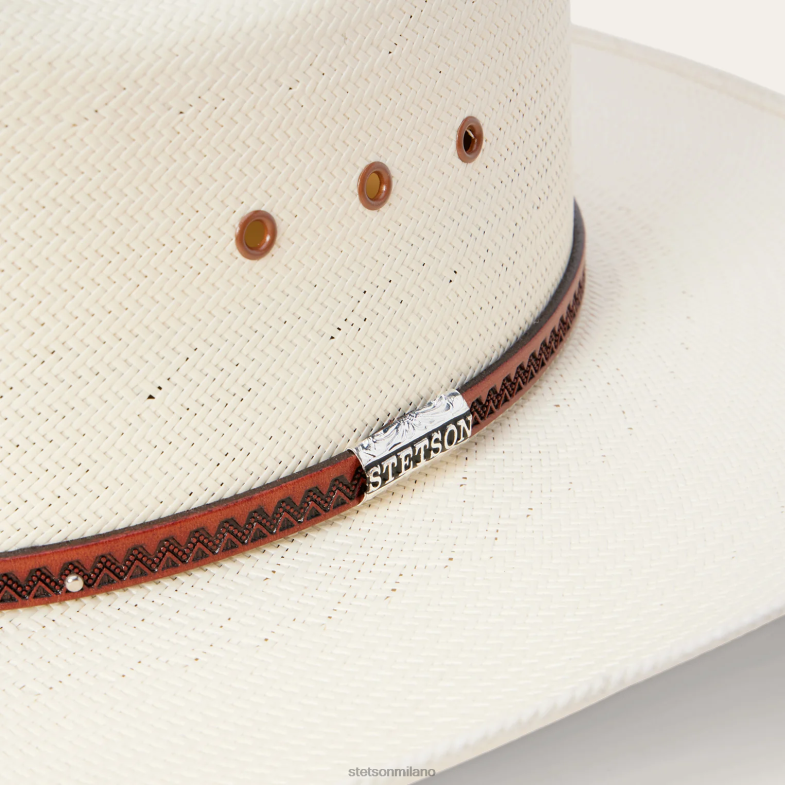Stetson Cappello da cowboy in paglia Haywood 10x 6BP6J167 copricapo naturale unisex