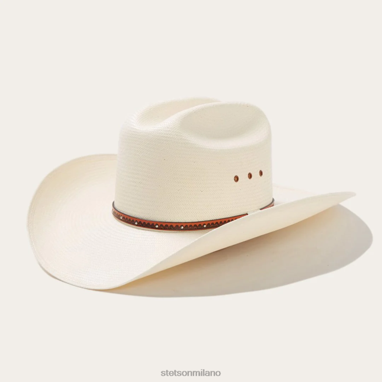 Stetson Cappello da cowboy in paglia Haywood 10x 6BP6J178 copricapo naturale unisex