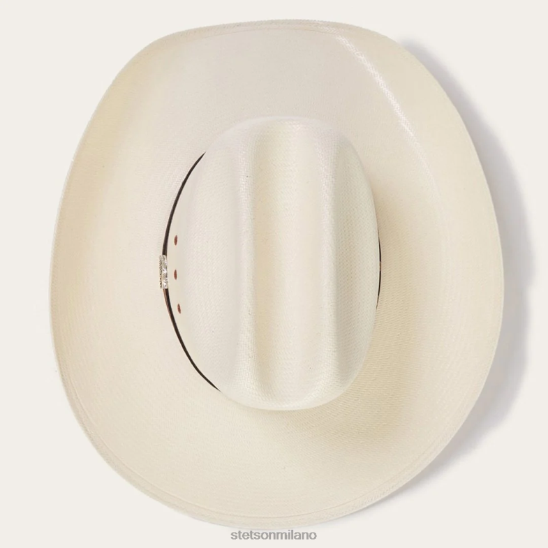 Stetson Cappello da cowboy in paglia Haywood 10x 6BP6J178 copricapo naturale unisex