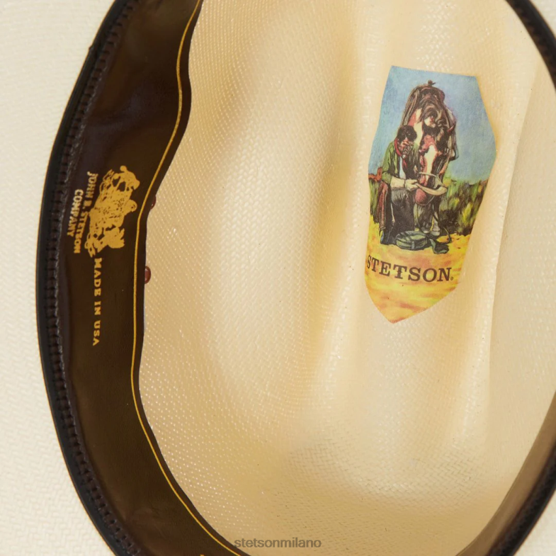 Stetson Cappello da cowboy in paglia Haywood 10x 6BP6J178 copricapo naturale unisex