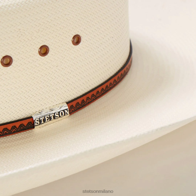 Stetson Cappello da cowboy in paglia Haywood 10x 6BP6J178 copricapo naturale unisex