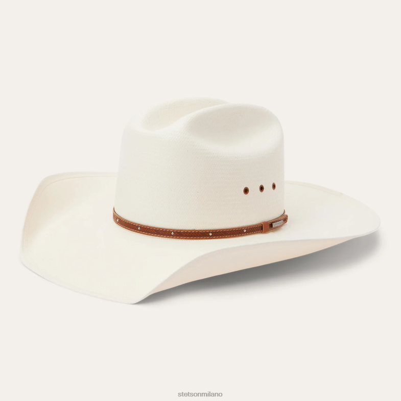 Stetson Stanhope 10 cappelli da cowboy in paglia 6BP6J150 copricapo naturale unisex