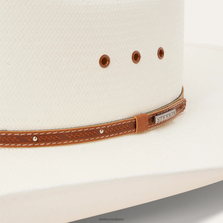 Stetson Stanhope 10 cappelli da cowboy in paglia 6BP6J150 copricapo naturale unisex