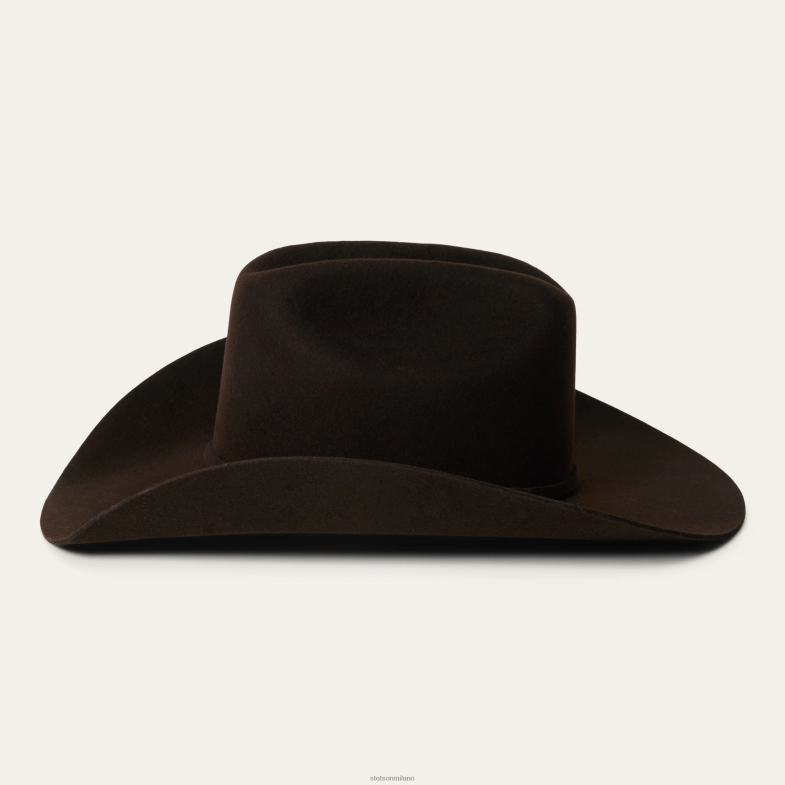 Stetson cappello da cowboy 4x corral 6BP6J16 copricapo cioccolato unisex