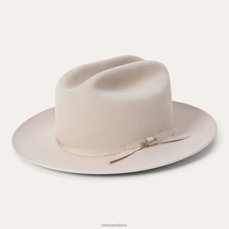 Stetson cappello da cowboy 6x strada aperta 6BP6J30 copricapo pancia d'argento unisex