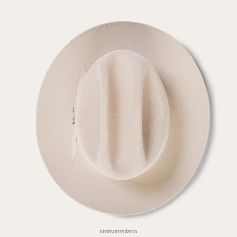 Stetson cappello da cowboy 6x strada aperta 6BP6J30 copricapo pancia d'argento unisex