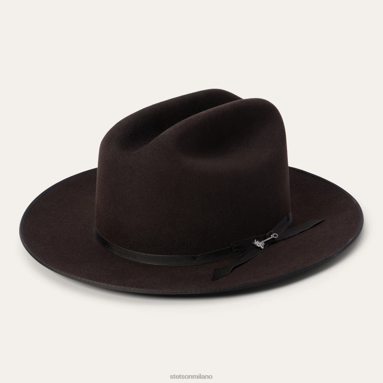 Stetson cappello da cowboy 6x strada aperta 6BP6J65 copricapo cioccolato unisex