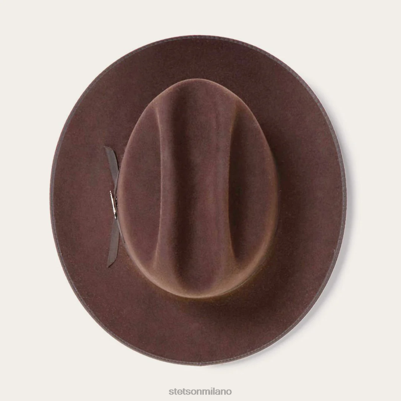Stetson cappello da cowboy 6x strada aperta 6BP6J65 copricapo cioccolato unisex