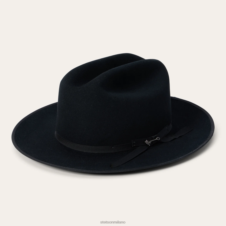 Stetson cappello da cowboy 6x strada aperta 6BP6J92 copricapo nero unisex