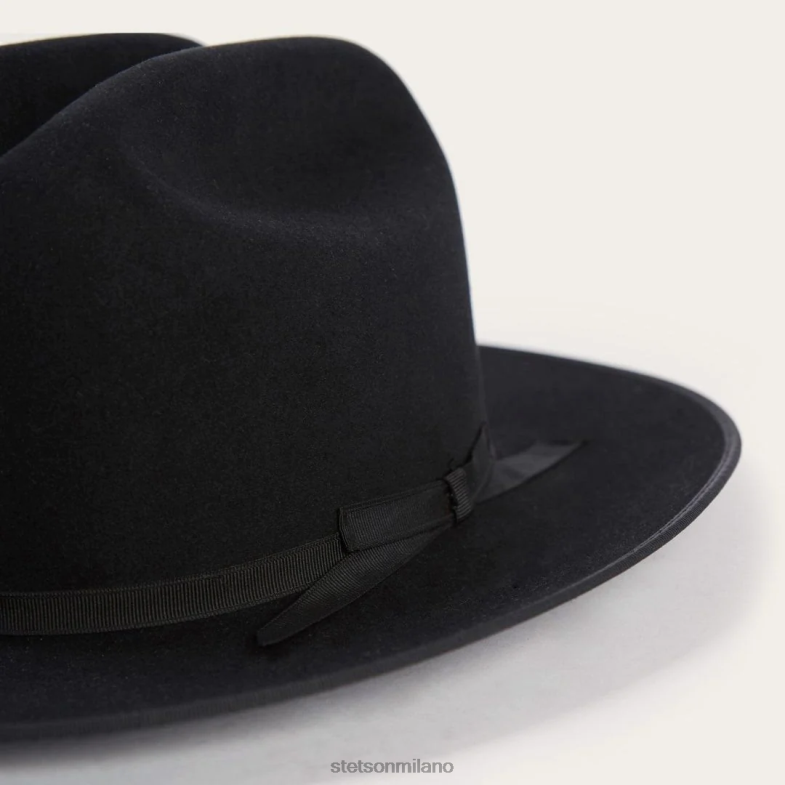 Stetson cappello da cowboy 6x strada aperta 6BP6J92 copricapo nero unisex