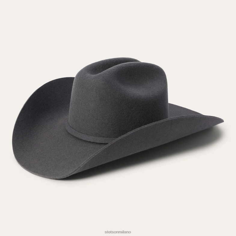 Stetson cappello da cowboy Brenham 4x 6BP6J18 copricapo granito unisex