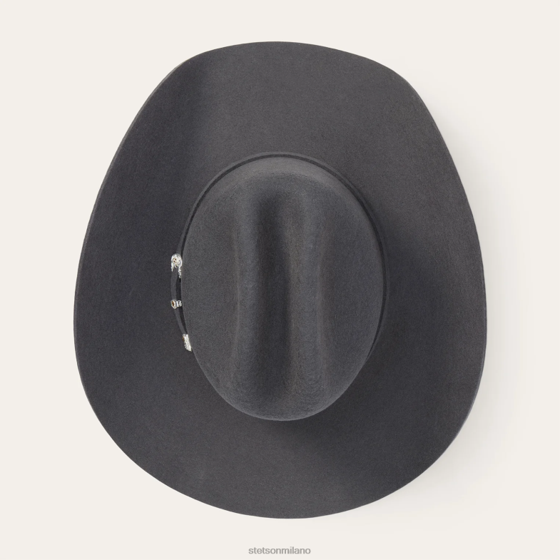 Stetson cappello da cowboy Brenham 4x 6BP6J33 copricapo nero unisex