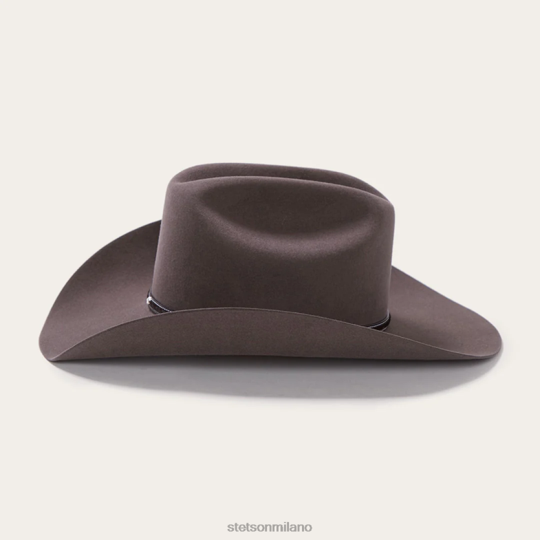 Stetson cappello da cowboy angus 6x 6BP6J72 copricapo granito unisex