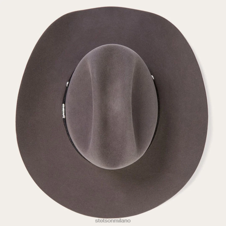 Stetson cappello da cowboy angus 6x 6BP6J72 copricapo granito unisex