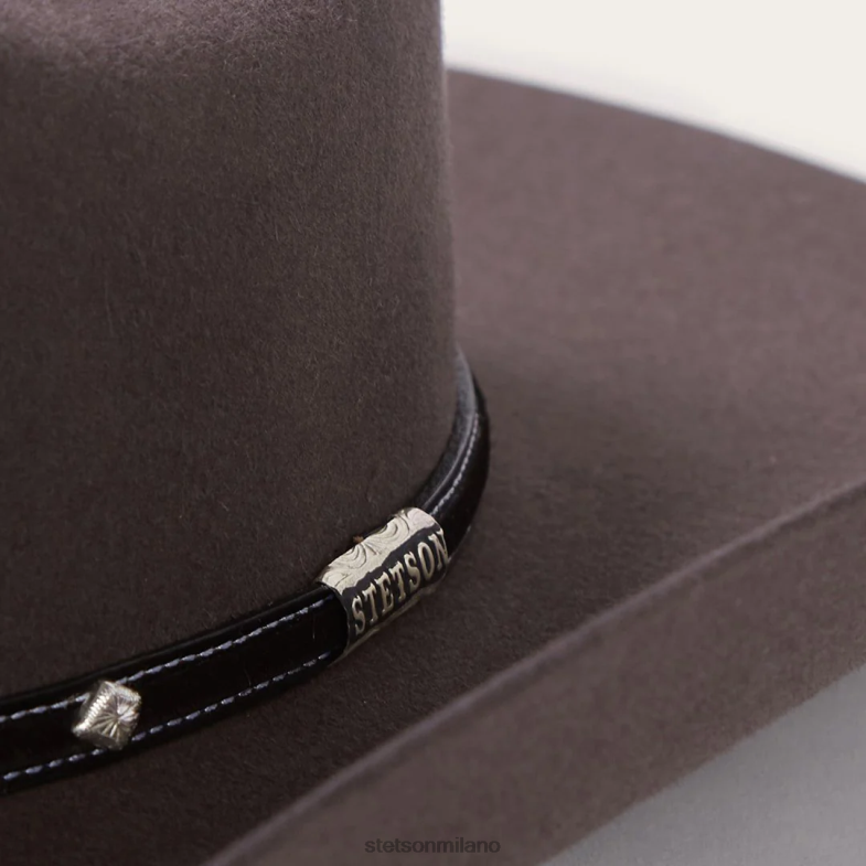 Stetson cappello da cowboy angus 6x 6BP6J72 copricapo granito unisex