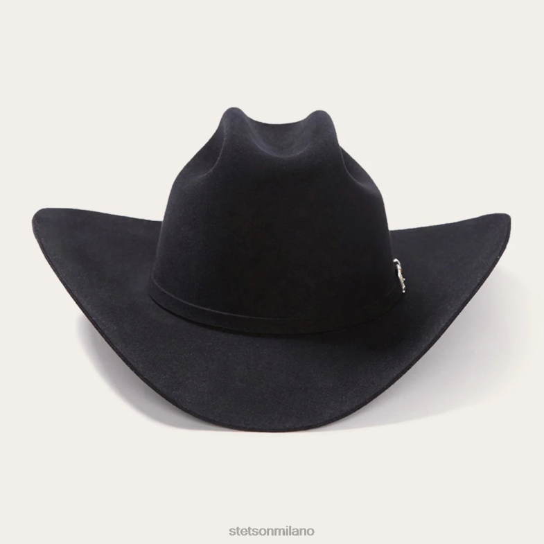 Stetson cappello da cowboy el patron 48 premier 30x 6BP6J126 copricapo nero unisex