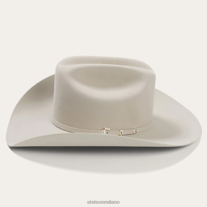 Stetson cappello da cowboy el patron 75 premier 30x 6BP6J122 copricapo pancia d'argento unisex