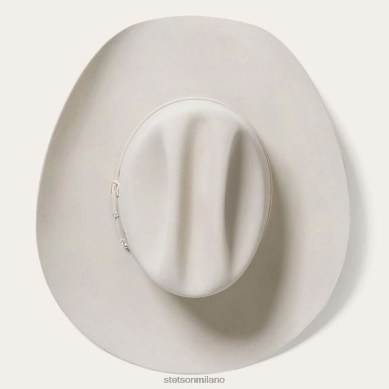 Stetson cappello da cowboy el patron 75 premier 30x 6BP6J122 copricapo pancia d'argento unisex