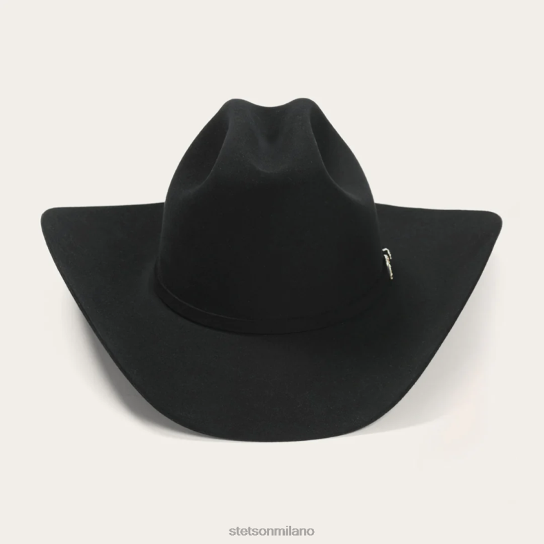 Stetson cappello da cowboy el patron 75 premier 30x 6BP6J136 copricapo nero unisex