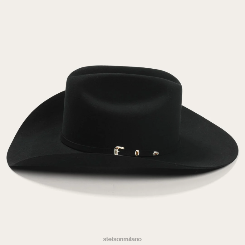 Stetson cappello da cowboy el patron 75 premier 30x 6BP6J136 copricapo nero unisex