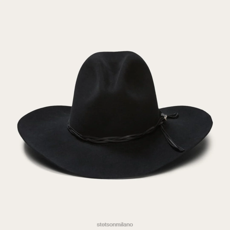 Stetson cappello da cowboy gus 6x 6BP6J20 copricapo nero unisex
