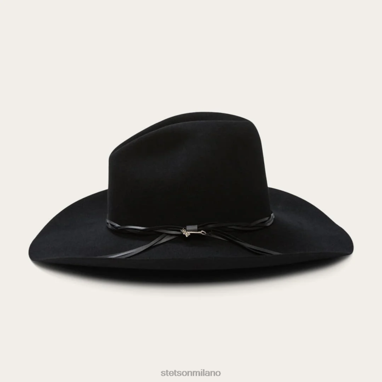 Stetson cappello da cowboy gus 6x 6BP6J20 copricapo nero unisex