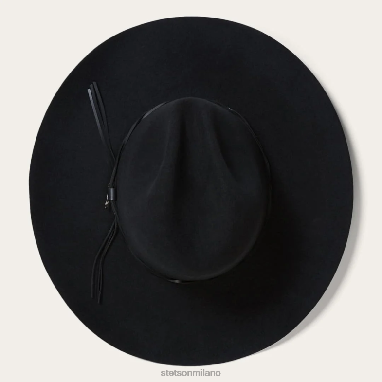 Stetson cappello da cowboy gus 6x 6BP6J20 copricapo nero unisex