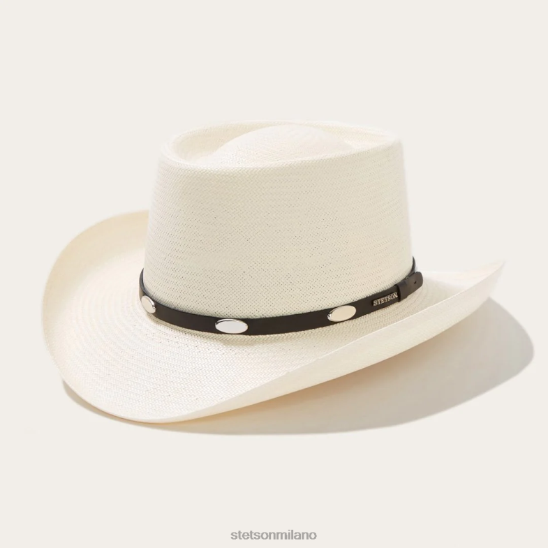 Stetson cappello da cowboy in paglia 10x colore reale 6BP6J151 copricapo naturale unisex
