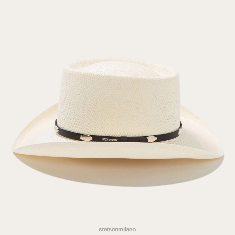 Stetson cappello da cowboy in paglia 10x colore reale 6BP6J151 copricapo naturale unisex
