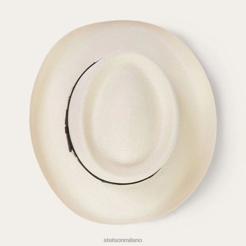 Stetson cappello da cowboy in paglia 10x colore reale 6BP6J151 copricapo naturale unisex