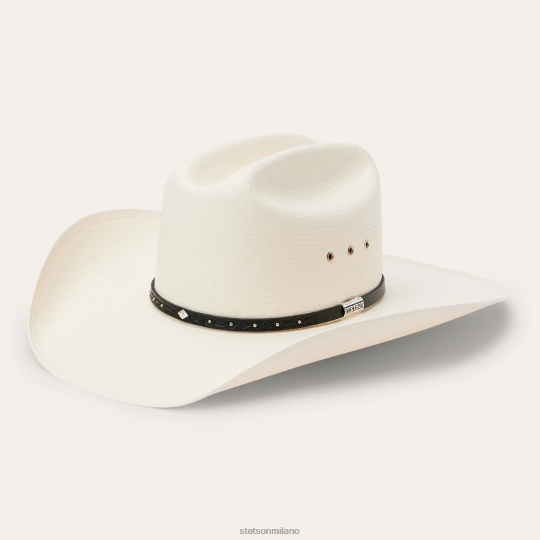 Stetson cappello da cowboy in paglia Hagerman 10x 6BP6J149 copricapo naturale unisex