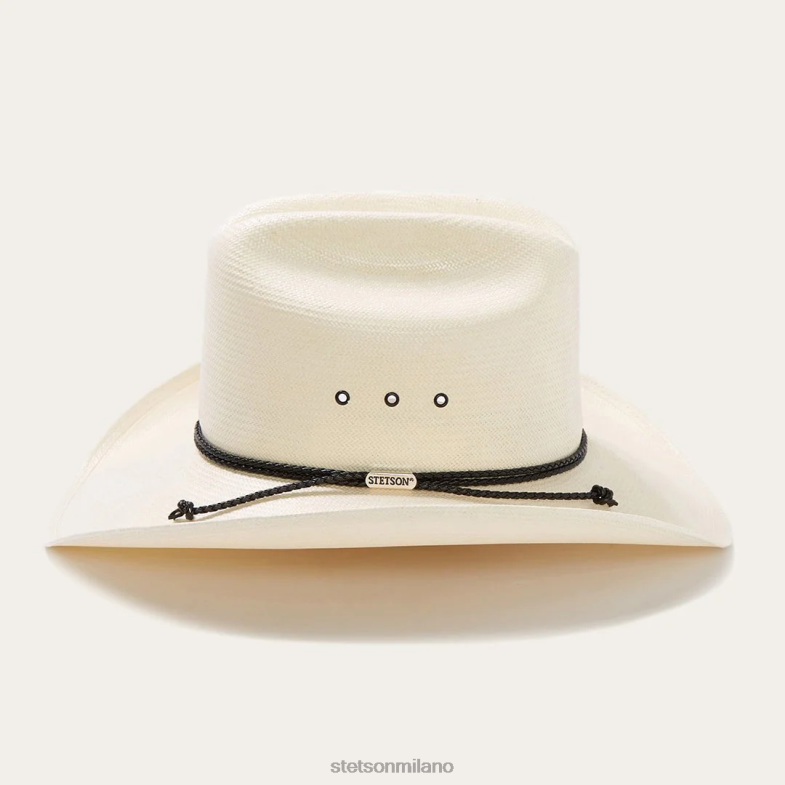 Stetson cappello da cowboy in paglia carson 10x 6BP6J175 copricapo naturale unisex